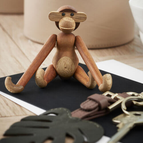 Kay Bojesen Holzfigur Affe Teak