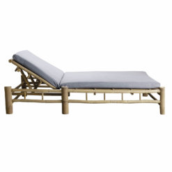 Tine K Home Bambus Double Lounge Liege Hellgrau