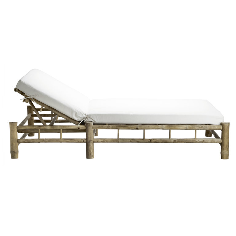 Tine K Home Bambus Double Lounge Liege Weiß