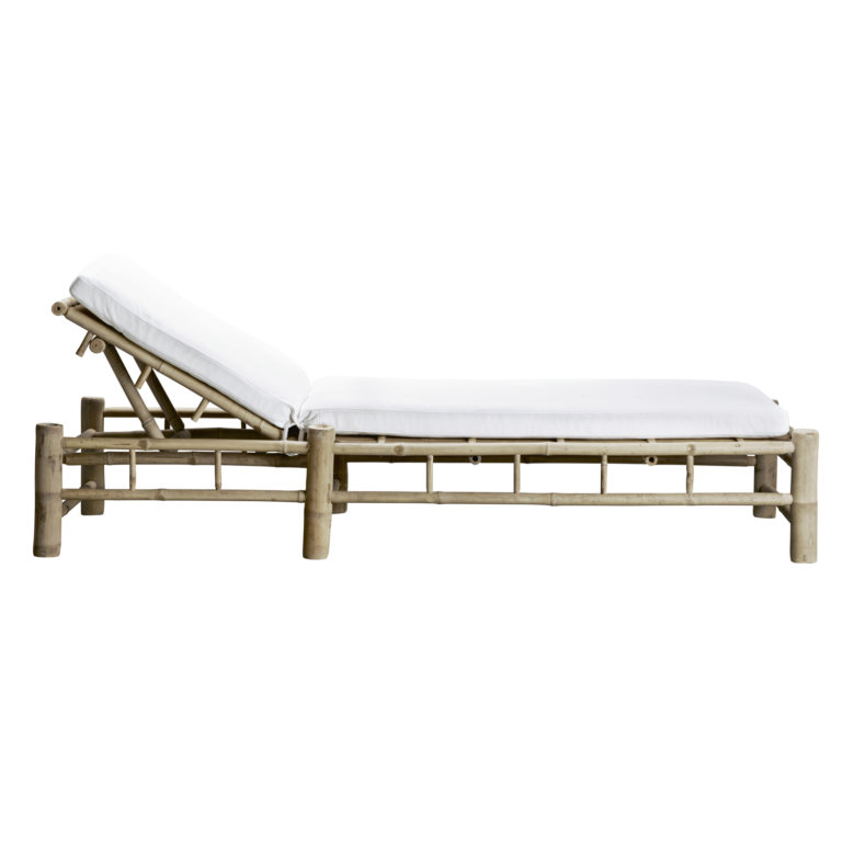 Tine K Home Bambus Double Lounge Liege Weiß