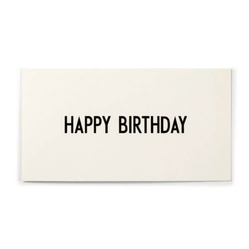 Design Letters Postkarte "Happy Birthday"