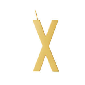 Design Letters – Buchstabe X (30 mm) – 18K Gold