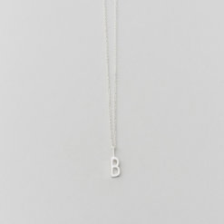 Design Letters Buchstabe B (10 mm) Silber – mit oder ohne Kette