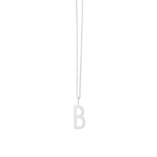 Design Letters Buchstabe B (16 mm) Silber mit oder ohne Kette