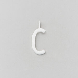 Design Letters Buchstabe C (16 mm) Silber