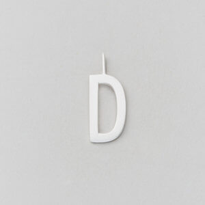Design Letters Buchstabe D (16 mm) Silber