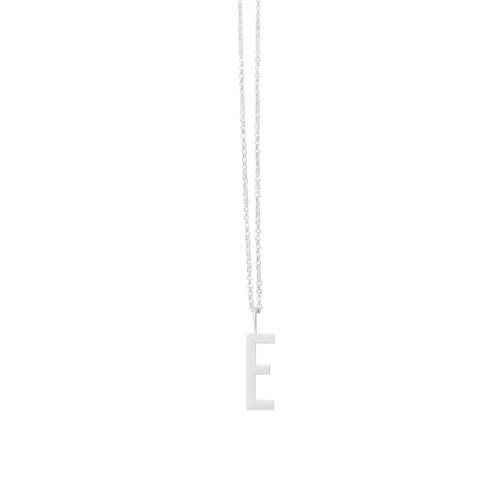 Design Letters Buchstabe E (16 mm) Silber mit oder ohne Kette