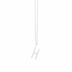 Design Letters Buchstabe H (16 mm) Silber mit oder ohne Kette