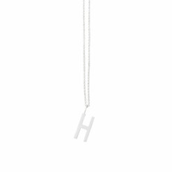 Design Letters Buchstabe H (16 mm) Silber mit oder ohne Kette