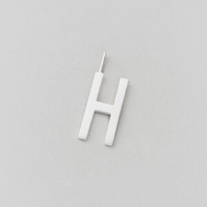 Design Letters Buchstabe H (16 mm) Silber