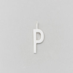 Design Letters Buchstabe P (16 mm) Silber