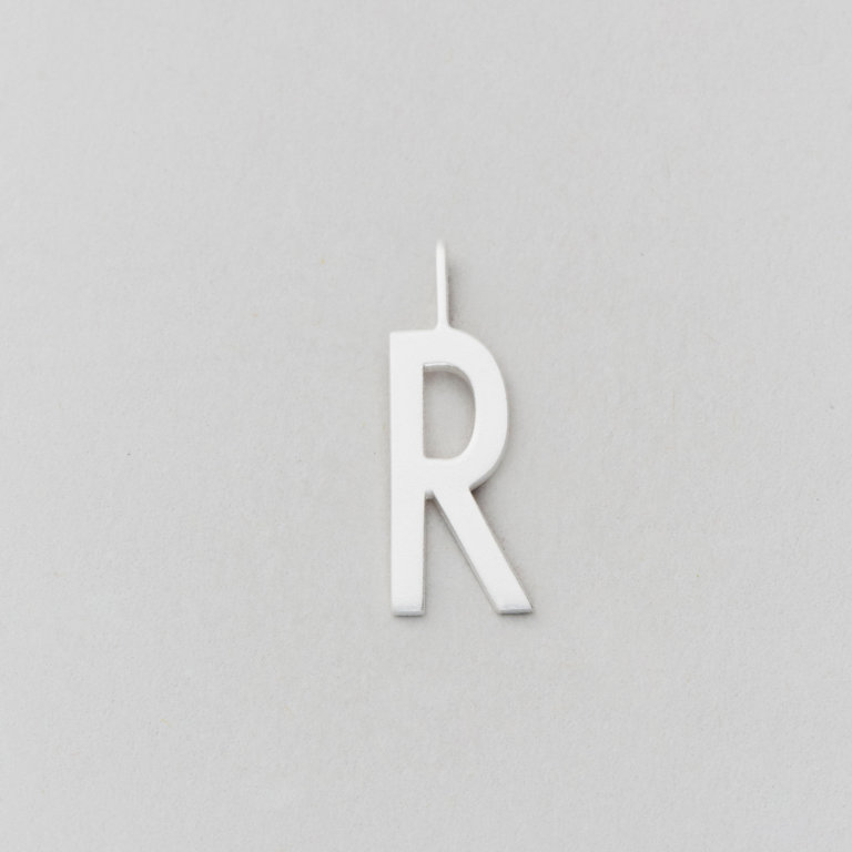 Design Letters Buchstabe R (16 mm) Silber