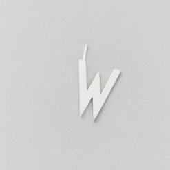 Design Letters Buchstabe W (16 mm) Silber