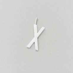 Design Letters Buchstabe X (16 mm) Silber