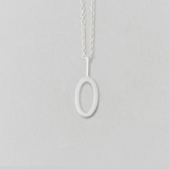 Design Letters Zahl 0 Silber (10mm) – Lucky Numbers mit oder ohne Kette