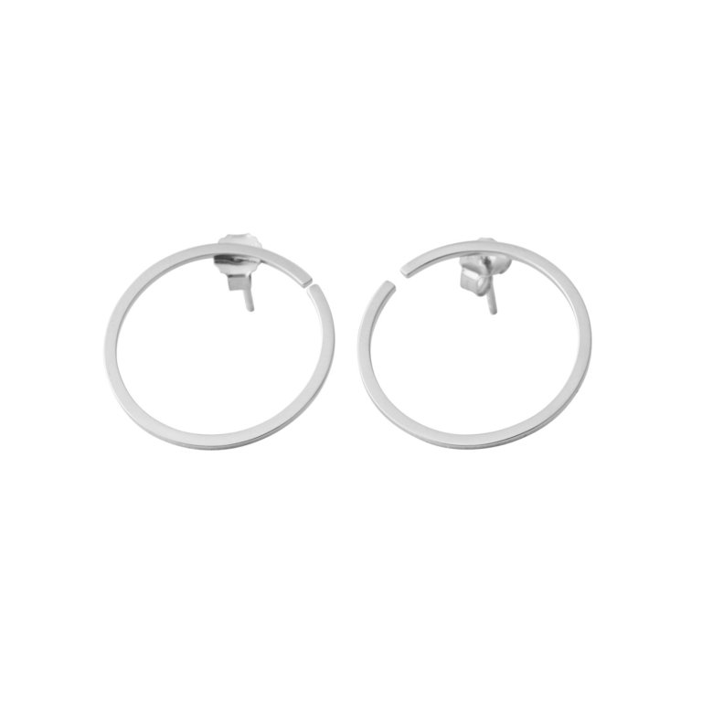 Design Letters Ohrringe Loop Silber (24 mm)