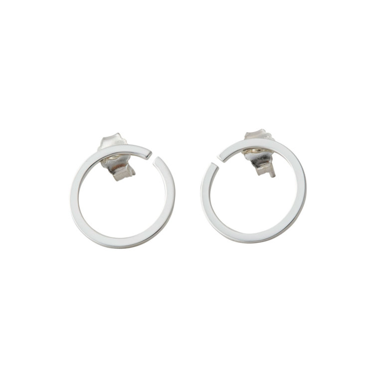 Design Letters Ohrringe Loop Silber (16 mm)