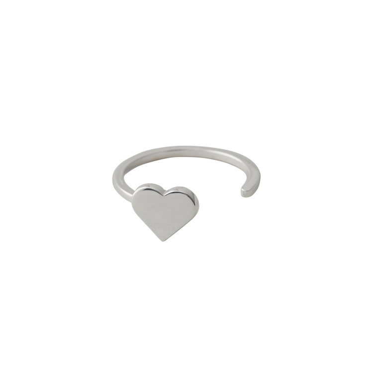 Design Letters Ring Herz Silber