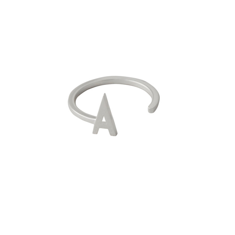 Design Letters Ring Buchstabe A Silber
