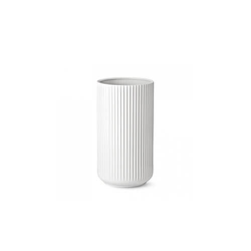 Lyngby Porzellan Vase Weiß – H 15,5 cm