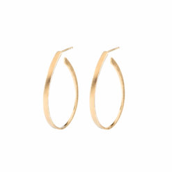 Pernille Corydon Creolen Oval Golden L (30mm)