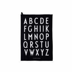 Design Letters Geschirrtuch Schwarz