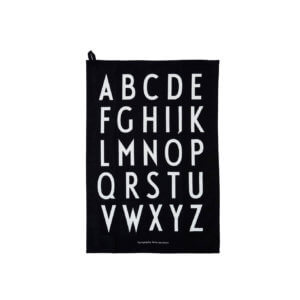 Design Letters Geschirrtuch Schwarz