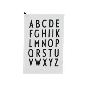 Design Letters Geschirrtuch A-Z Weiß