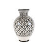 Marokkanische Vase Peacock Schwarz-Weiß L