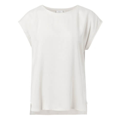 YAYA Cupro-Shirt Weiß