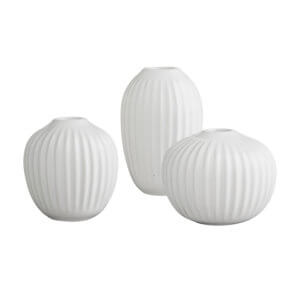 Kähler Hammershøi Vasen-Set Weiß Mini