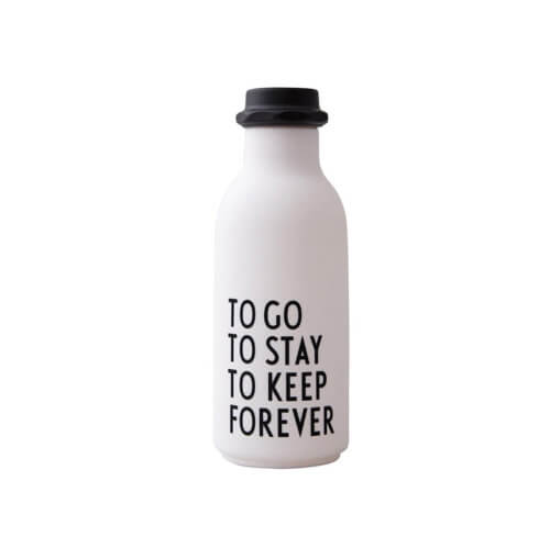 Design Letters Trinkflasche Weiß TO GO