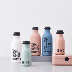 Design Letters Trinkflasche Weiß TO GO