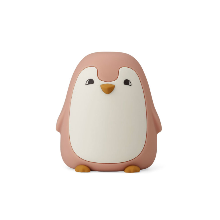 LIEWOOD Nachtlicht Pinguin Altrosa