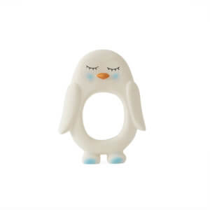 OYOY Beißring Pinguin Weiß