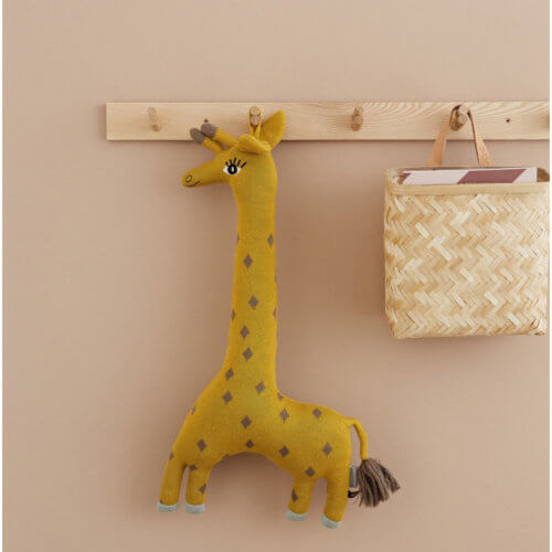 OYOY Kuscheltier Giraffe Mustard
