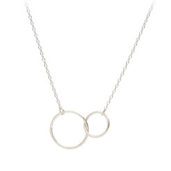 Pernille Corydon Halskette Double Plain Silber