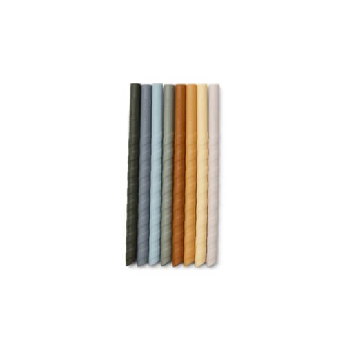 LIEWOOD Silikon Strohhalme 8er-Set