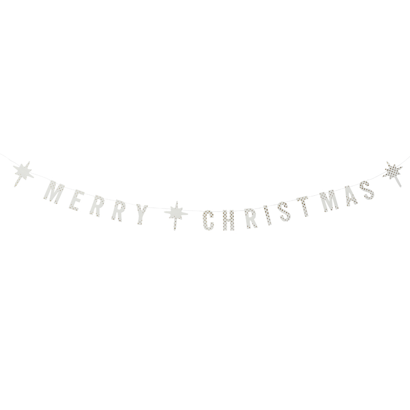 Madam Stoltz Papiergirlande Merry Christmas