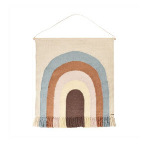 OYOY Wand-Teppich Regenbogen Pastell