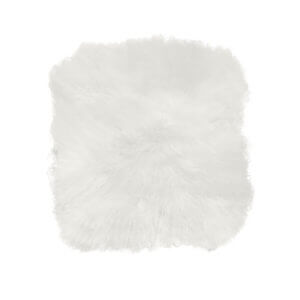 Cozy Living Schaffell Sitzkissen Quadratisch Weiß