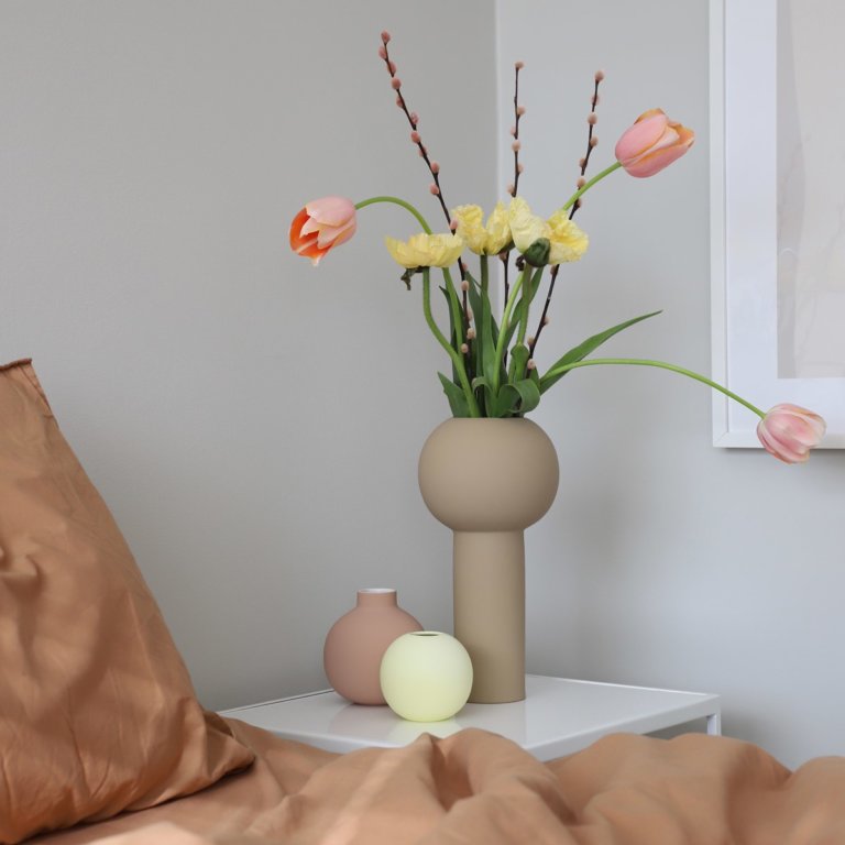 Cooee Vase Pillar Beige L