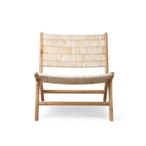 HK Living Lounge-Stuhl Natur