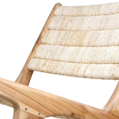HK Living Lounge-Stuhl Natur