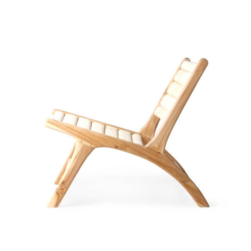 HK Living Lounge-Stuhl Natur
