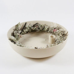 Kranz aus Trockenblumen Weiß M