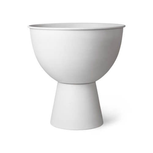 HK Living Metall-Blumentopf Weiß L