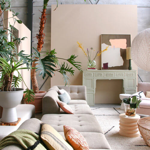 HK Living Metall-Blumentopf Weiß L