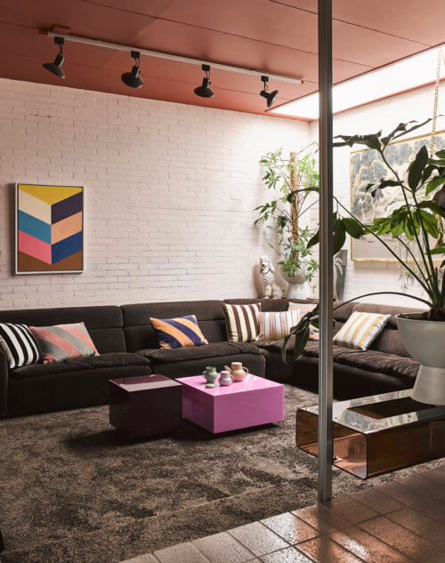HK Living Metall-Blumentopf Weiß L