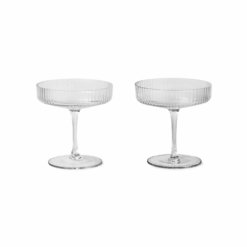 ferm Ripple Champagnerschale Klar